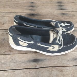 Navy Perforated Sperry Boat shoes
